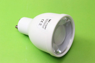 Светодиодная лампа MiLight-JH010W, RGB + теплый белый, 86-265 вольт, 4 ватт, цоколь GU10, угол рассеивания 140 град, 320 люкс, управление с пульта ДУ, смартфона и через интернет