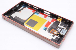 Дисплей Sony Xperia Z5 Compact, E5803, E5823, в рамке, красный, оригинал