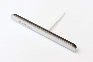 Заглушка SIM/microSD Sony Xperia M5 E5603/E5633/E5653, серебро, оригинал