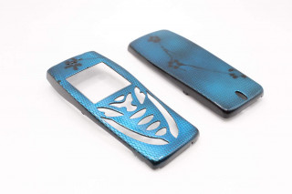 Nokia 7210 - панели, цвет ярко-синий, "змеиная кожа"