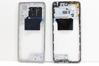 Средняя часть корпуса Xiaomi Redmi Note 11 Pro 4G, 5G, серебро (белый), К-1