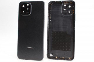 Задняя крышка Huawei Nova Y61 (EVE-LX9N), со стеклом камеры, черный, К-1