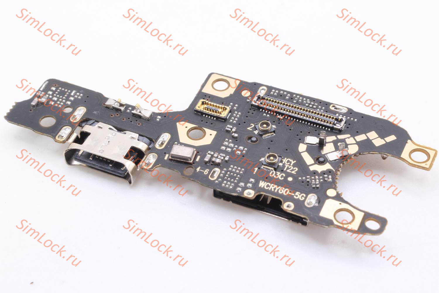 Нижняя плата (шлейф) Honor 70 (FNE-NX9) с разъемом зарядки и считывателем SIM, К-4