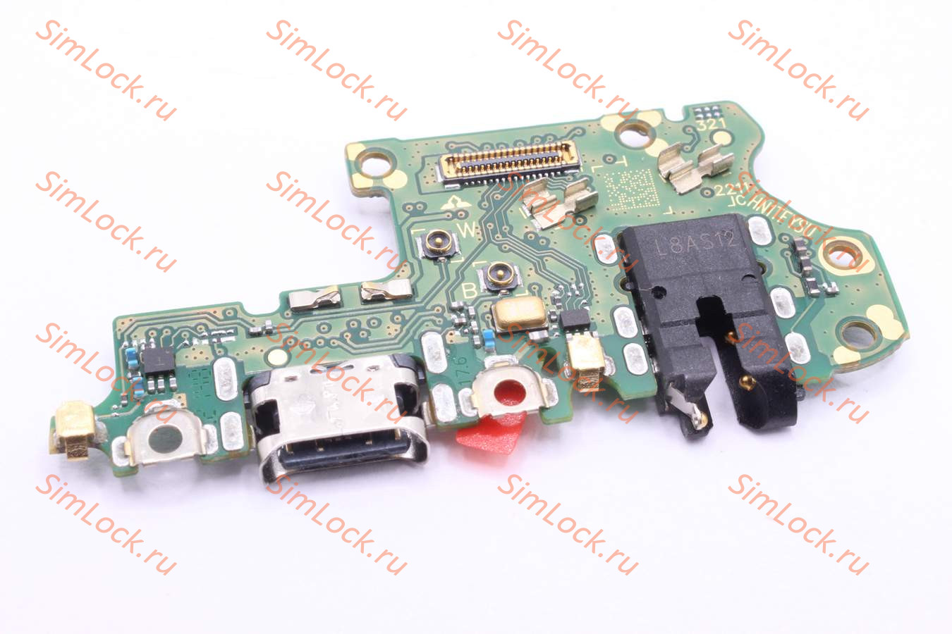Нижняя плата (шлейф) Honor X8 (TFY-LX1) с разъемом зарядки, К-1