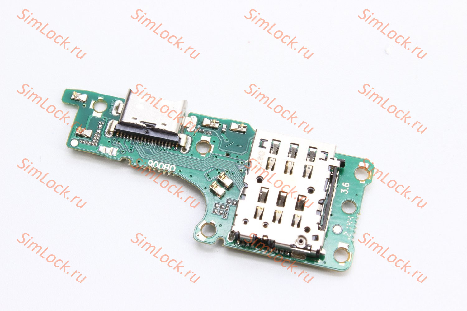 Нижняя плата (шлейф) Honor X9 (ANY-LX1) с разъемом зарядки и считывателем SIM, К-4