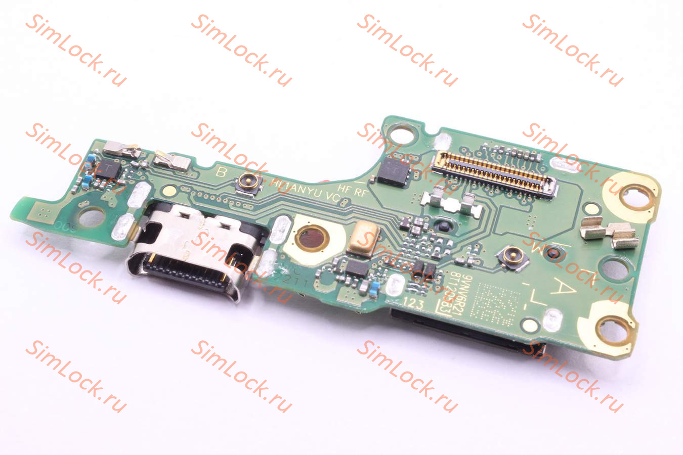 Нижняя плата (шлейф) Honor X9 (ANY-LX1) с разъемом зарядки и считывателем SIM, К-1