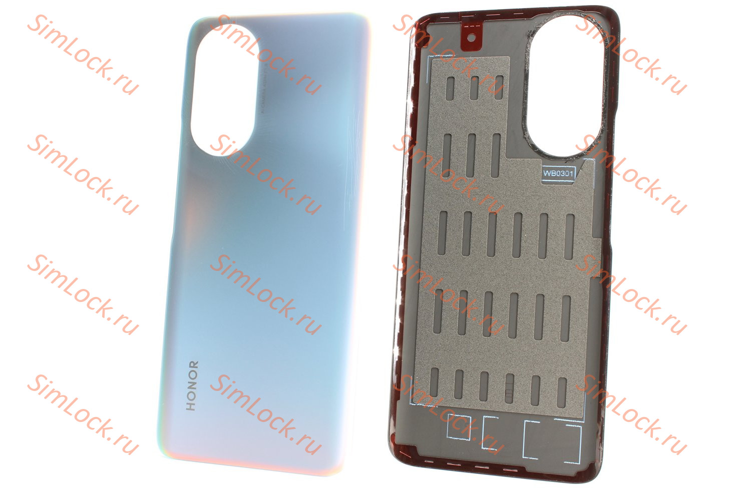 Задняя крышка Honor X7 (CMA-LX1), серебро, К-2