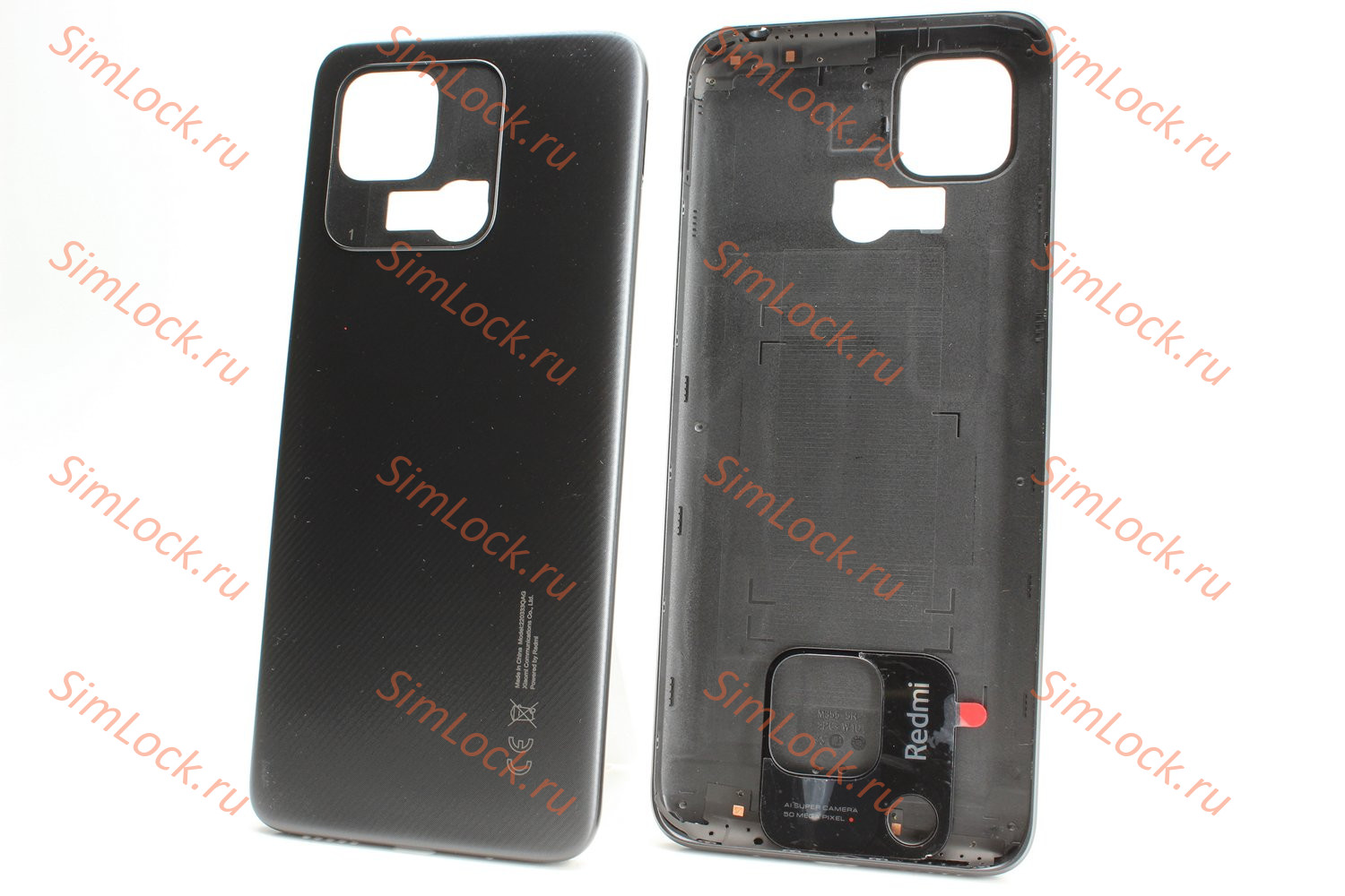 Задняя крышка Xiaomi Redmi 10C, черный (220333QNY)