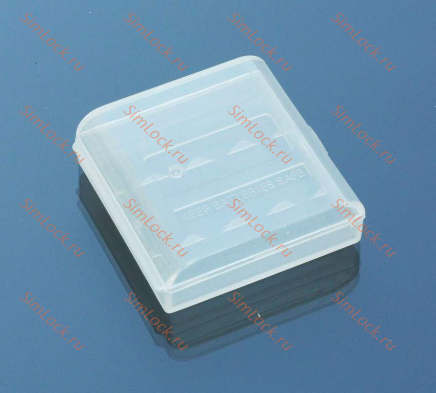 Коробочка для 4-х аккумов АAА - белая