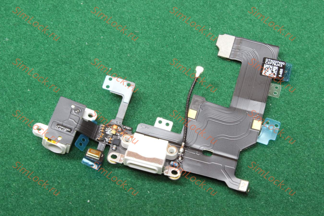 Шлейф iPhone 5 с разъемом зарядки, белый, К-1