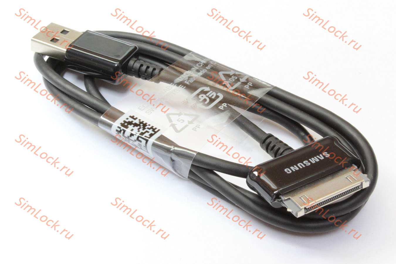 Кабель USB Samsung ECB-DP4ABE, 30pin, для Galaxy Tab P3100, P5100, P7500, черный, 100см, оригинал