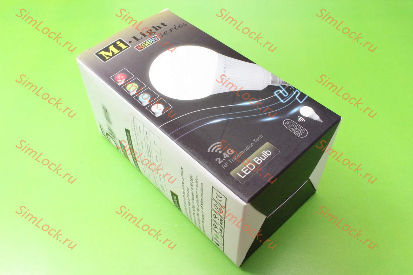 Светодиодная лампа MiLight-JH013W, RGB + теплый белый, 86-265 вольт, 5 ватт, цоколь Е14, угол рассеивания 270 град, 370 люкс, управление с пульта ДУ, смартфона и через интернет