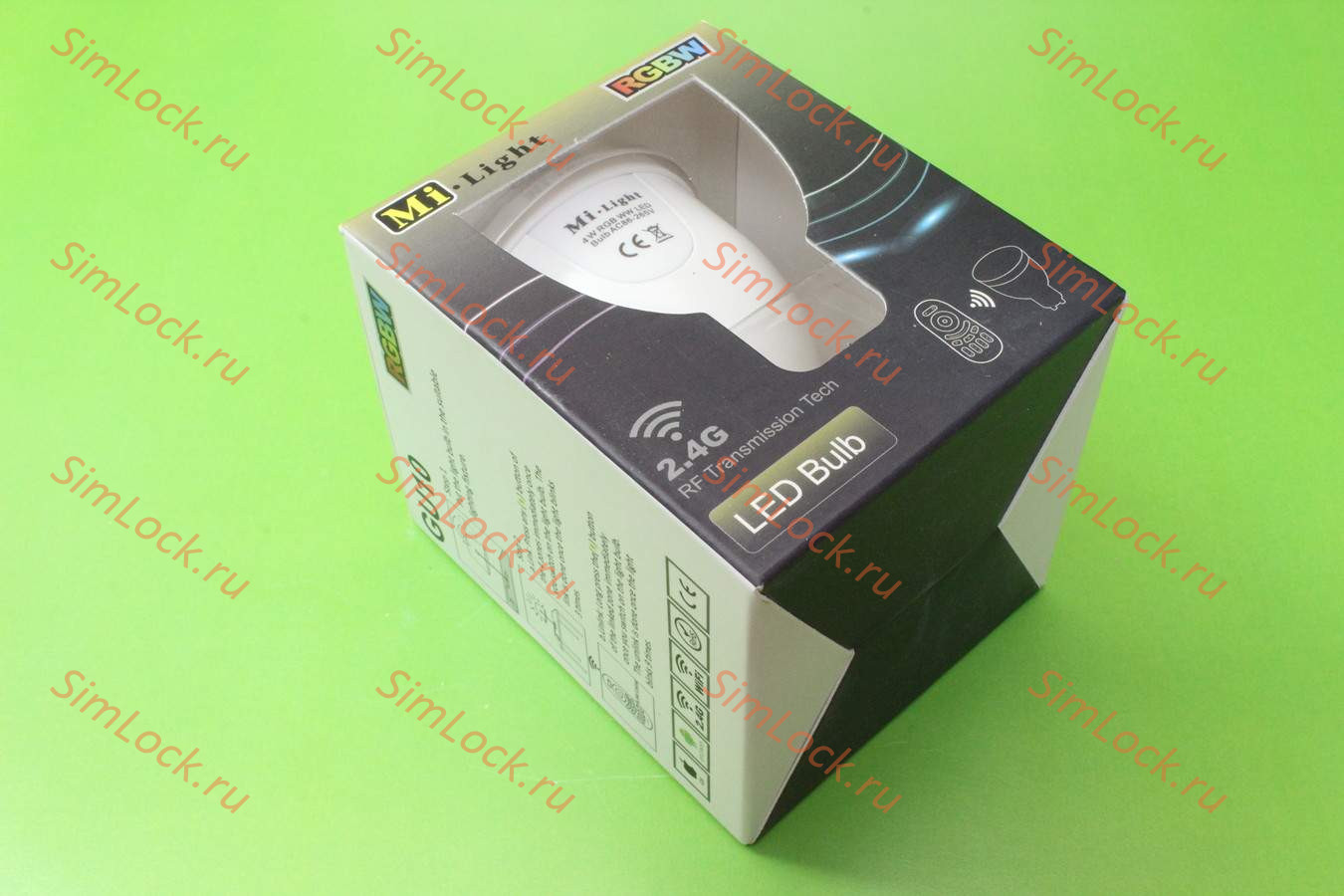 Светодиодная лампа MiLight-JH010W, RGB + теплый белый, 86-265 вольт, 4 ватт, цоколь GU10, угол рассеивания 140 град, 320 люкс, управление с пульта ДУ, смартфона и через интернет