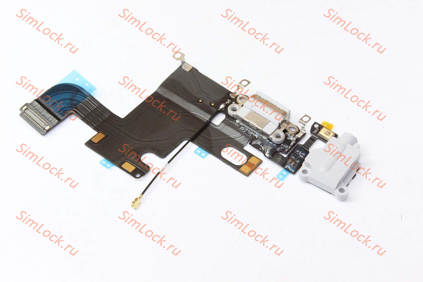 Шлейф iPhone 6 с разъемом зарядки, черный, К-1