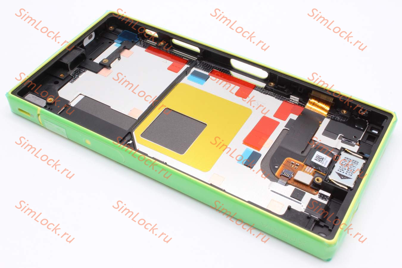Дисплей Sony Xperia Z5 Compact, E5803, E5823 , в рамке, желтый, оригинал