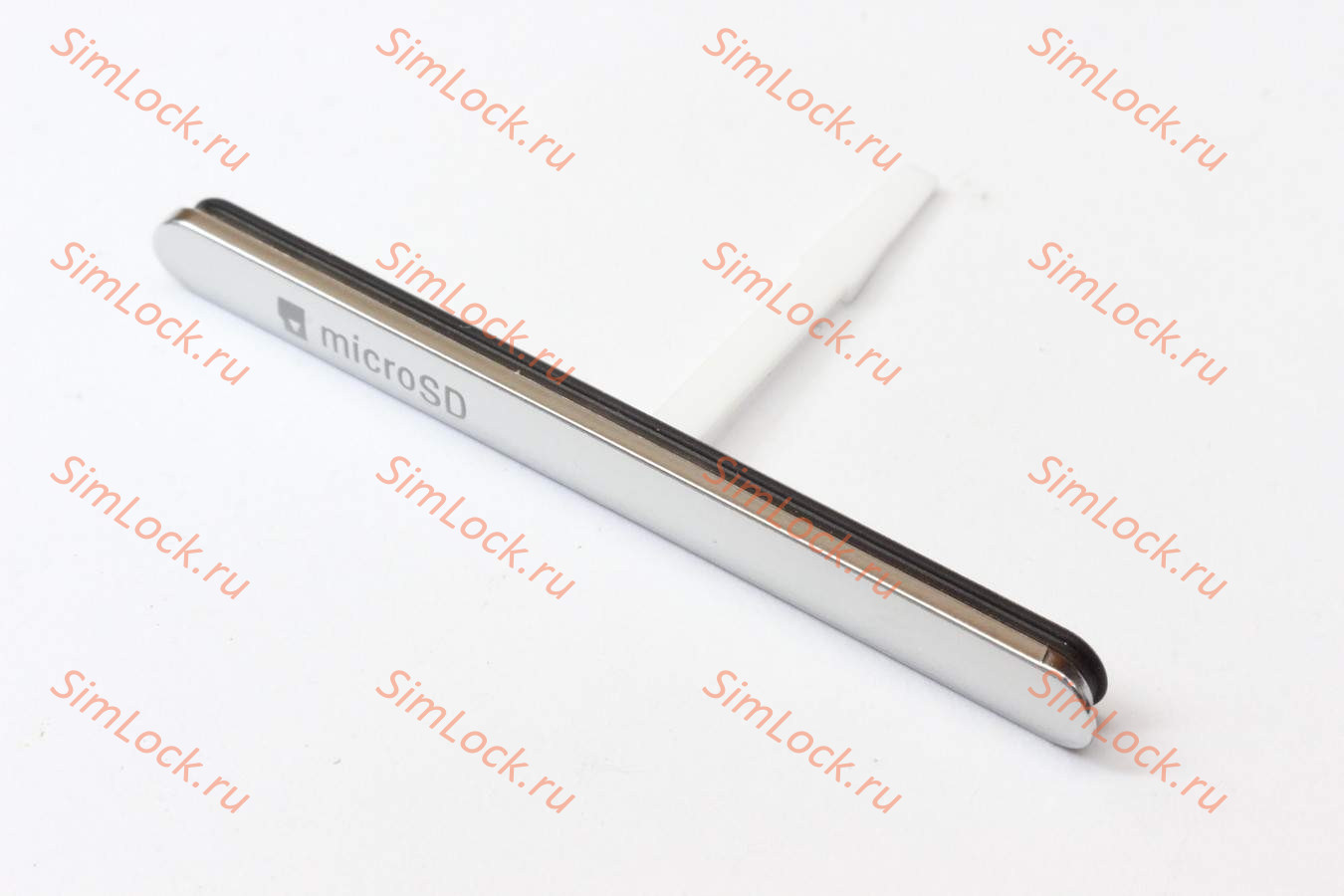 Заглушка SIM/microSD Sony Xperia M5 E5603/E5633/E5653, серебро, оригинал
