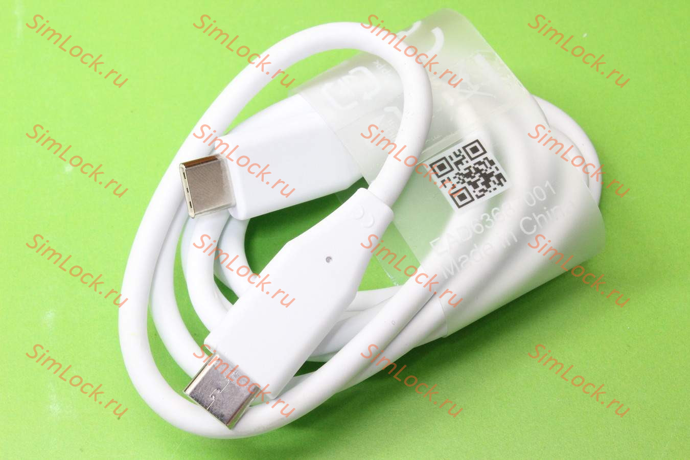 Кабель Type-C - Type-C, LG, 100см, белый, оригинал