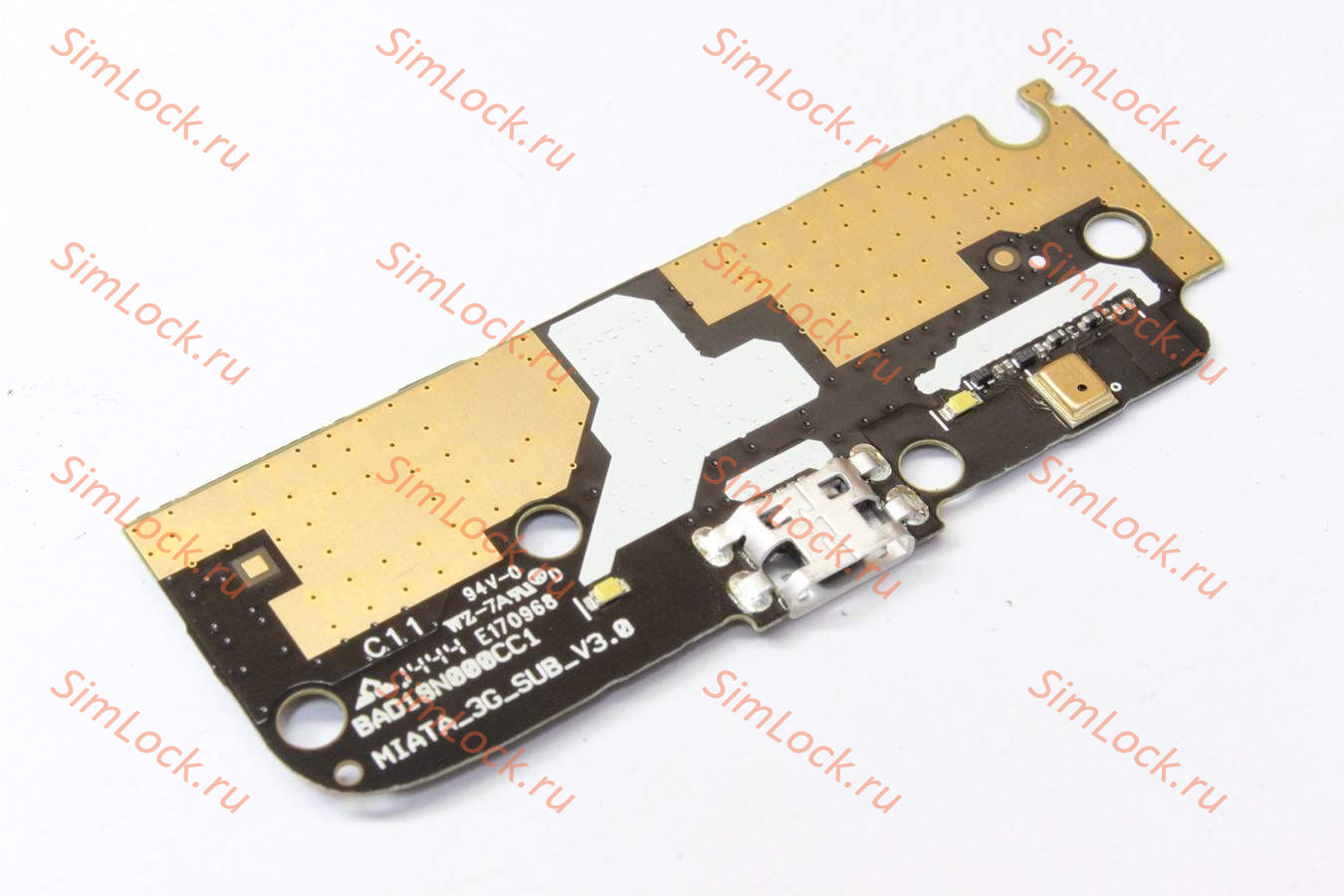 Нижняя плата (шлейф) Alcatel 6016D, 6016X с разъемом зарядки, оригинал