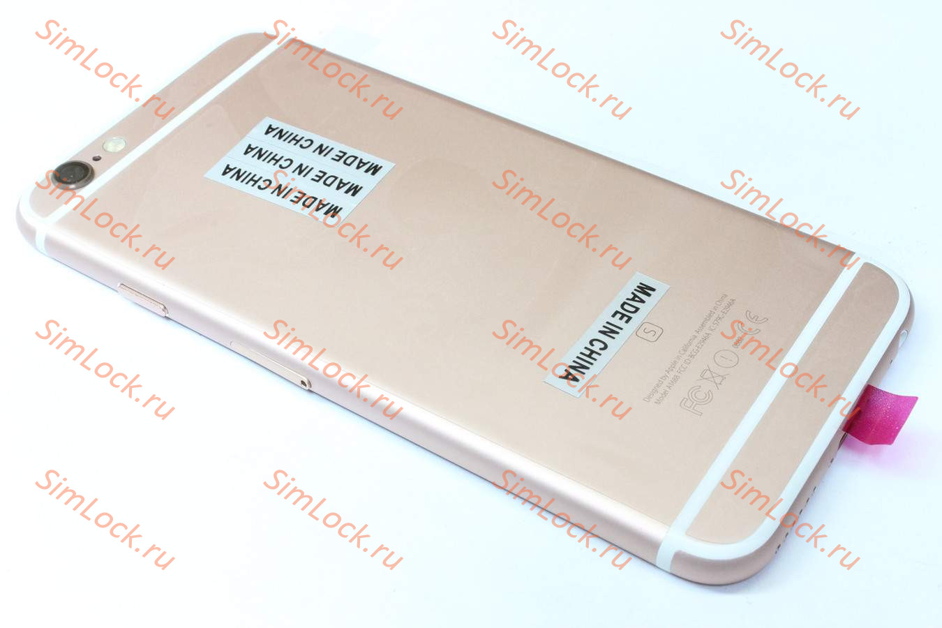 Корпус iPhone 6S, розовое золото, со всеми шлейфами и компонентами, К-1