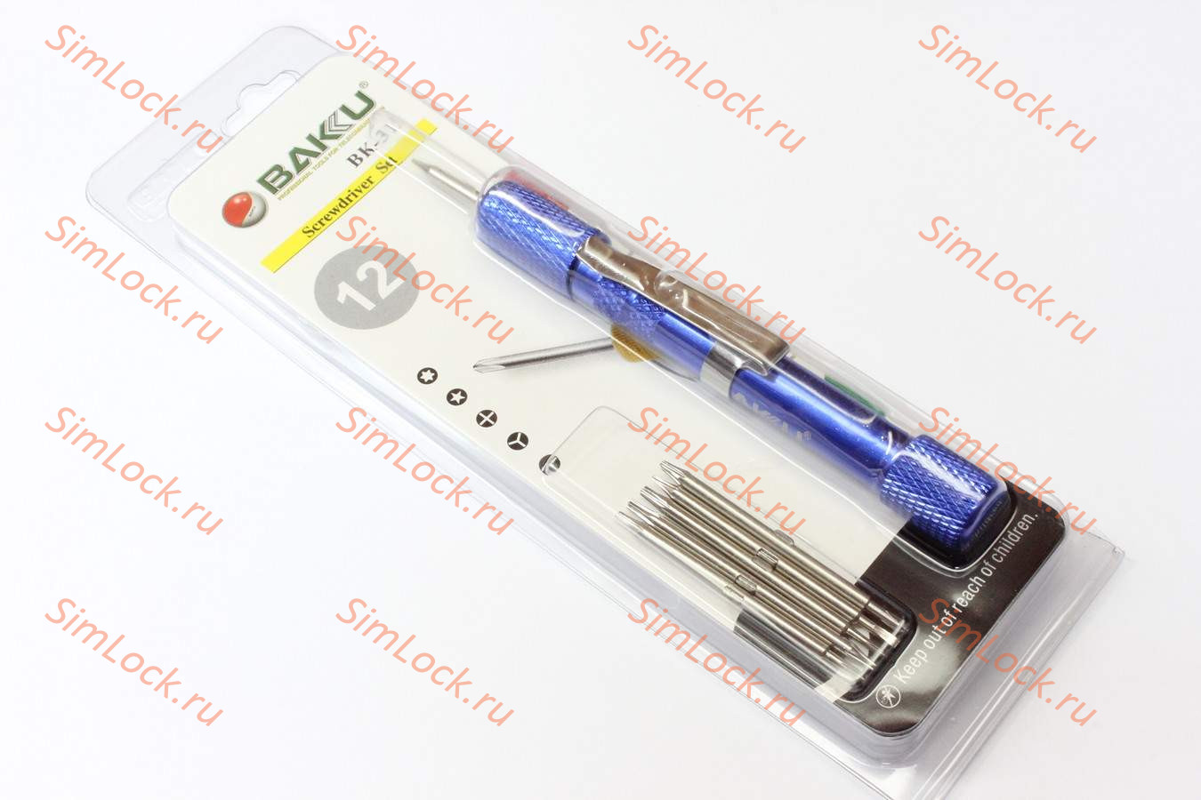 Отвертка Baku BK-312, 12 сменных насадок