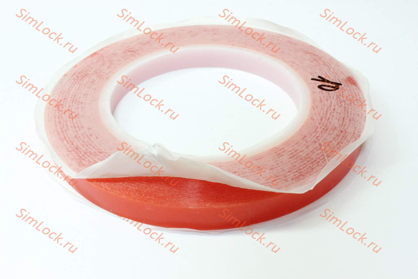 Скотч RED двухсторонний, прозрачный, 10мм