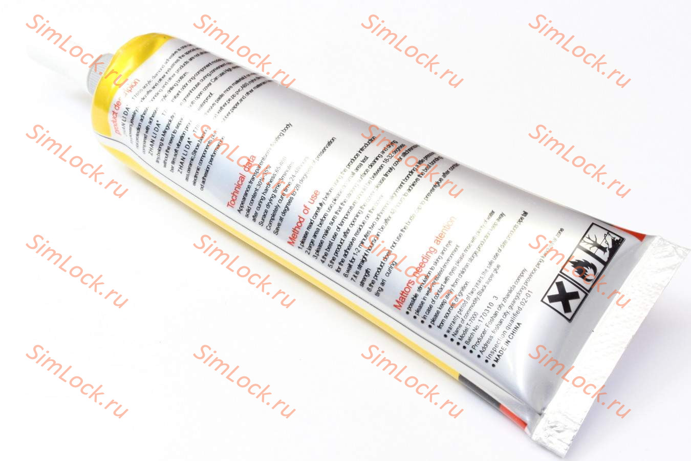 Клей для тачскринов T-7000, оригинал Zhanlida, черный, 50 мл