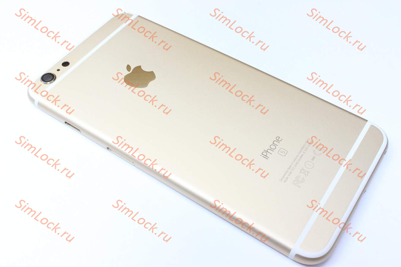 Корпус iPhone 6S+, золото, c кнопками и держателем SIM, К-1