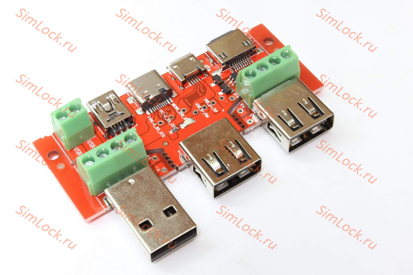 Адаптер-конвертер (тип-1) microUSB, miniUSB, USB-A, Lightning, Type-C