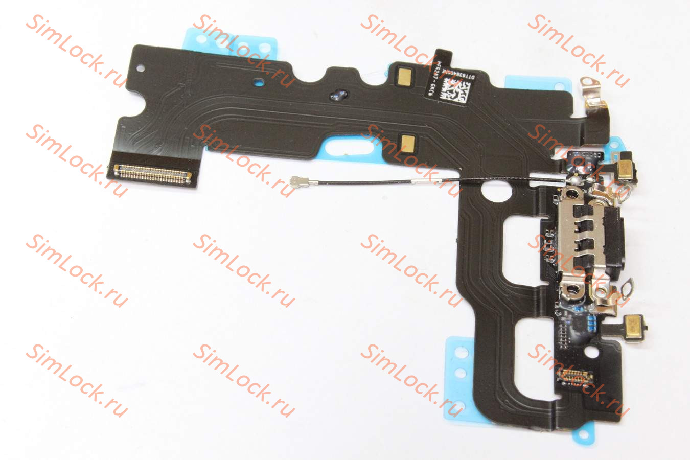 Шлейф iPhone 7 с разъемом зарядки, черный, К-1