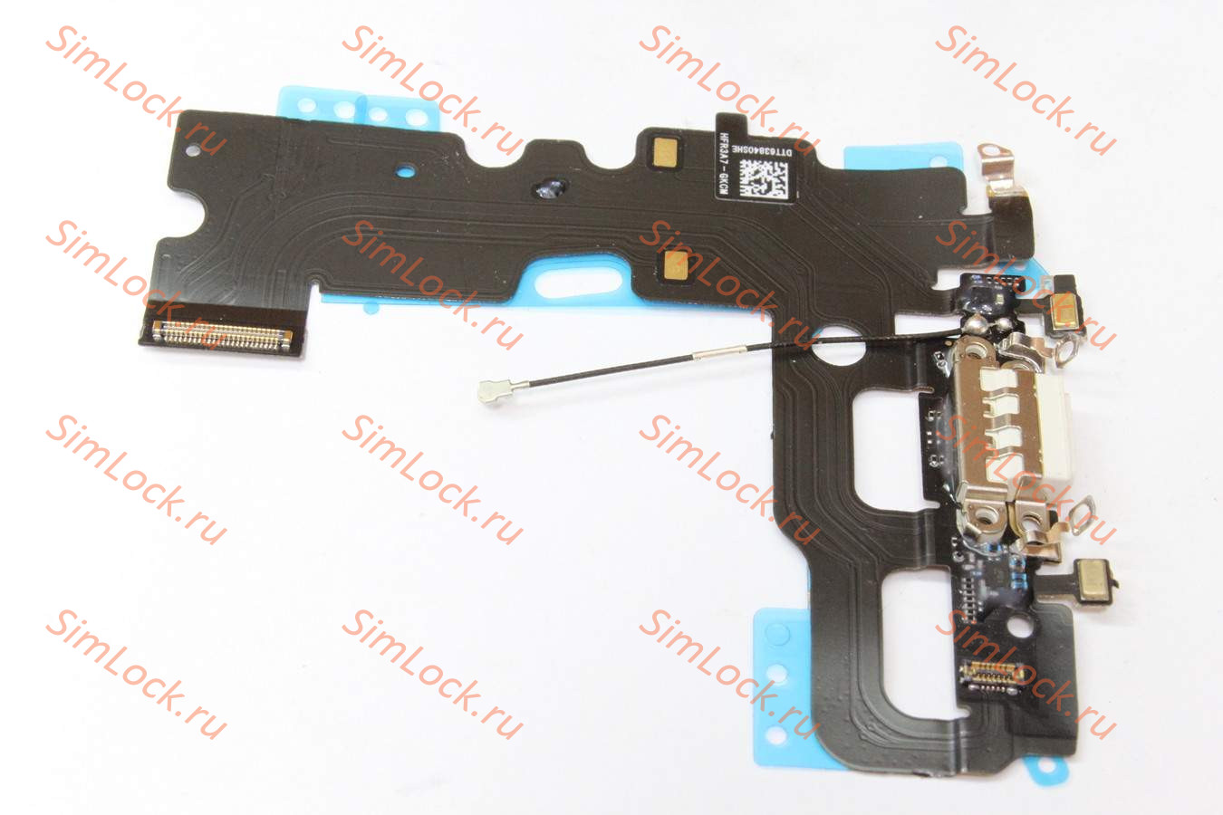 Шлейф iPhone 7 с разъемом зарядки, белый, К-1