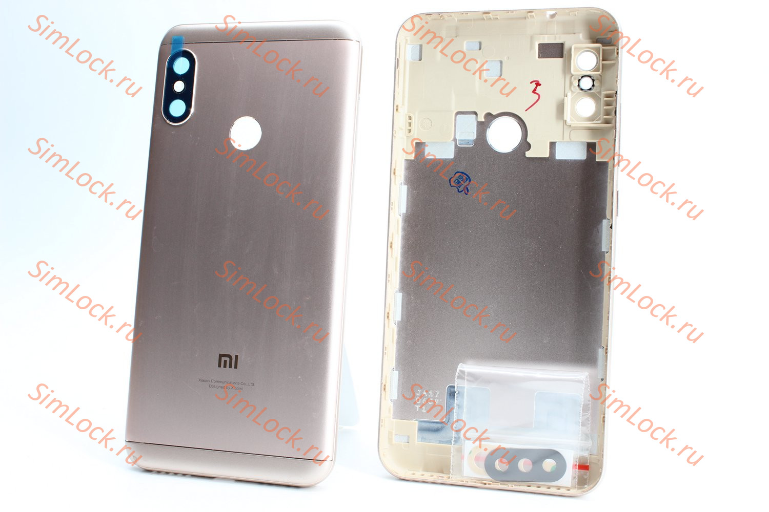 Задняя крышка Xiaomi Redmi 6 Pro, золотой, К-1