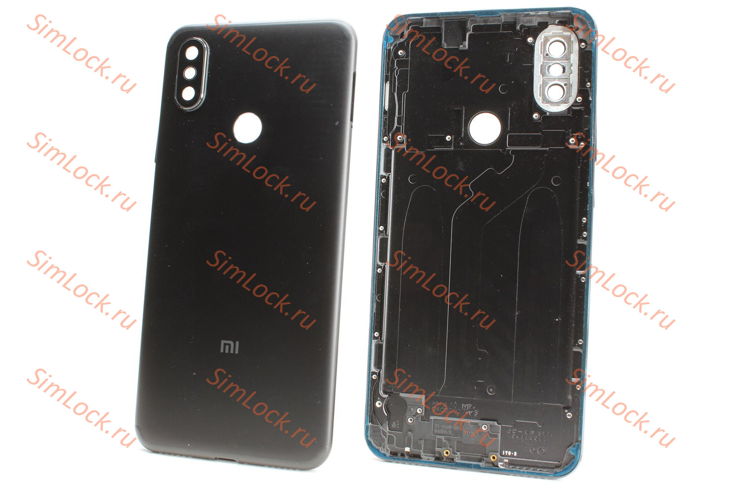 Задняя крышка Xiaomi Mi 6x, Mi A2, черный, К-1