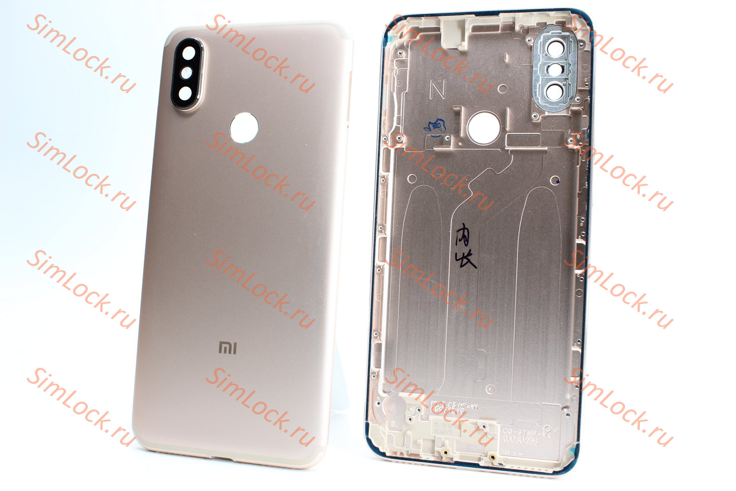 Задняя крышка Xiaomi Mi 6x, Mi A2, золото, К-1