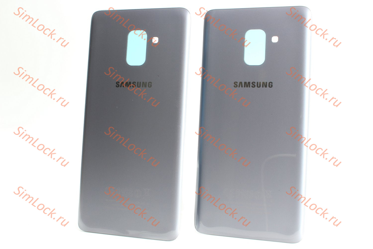 Задняя крышка Samsung A730 Galaxy A8 Plus (2018), серый, К-2