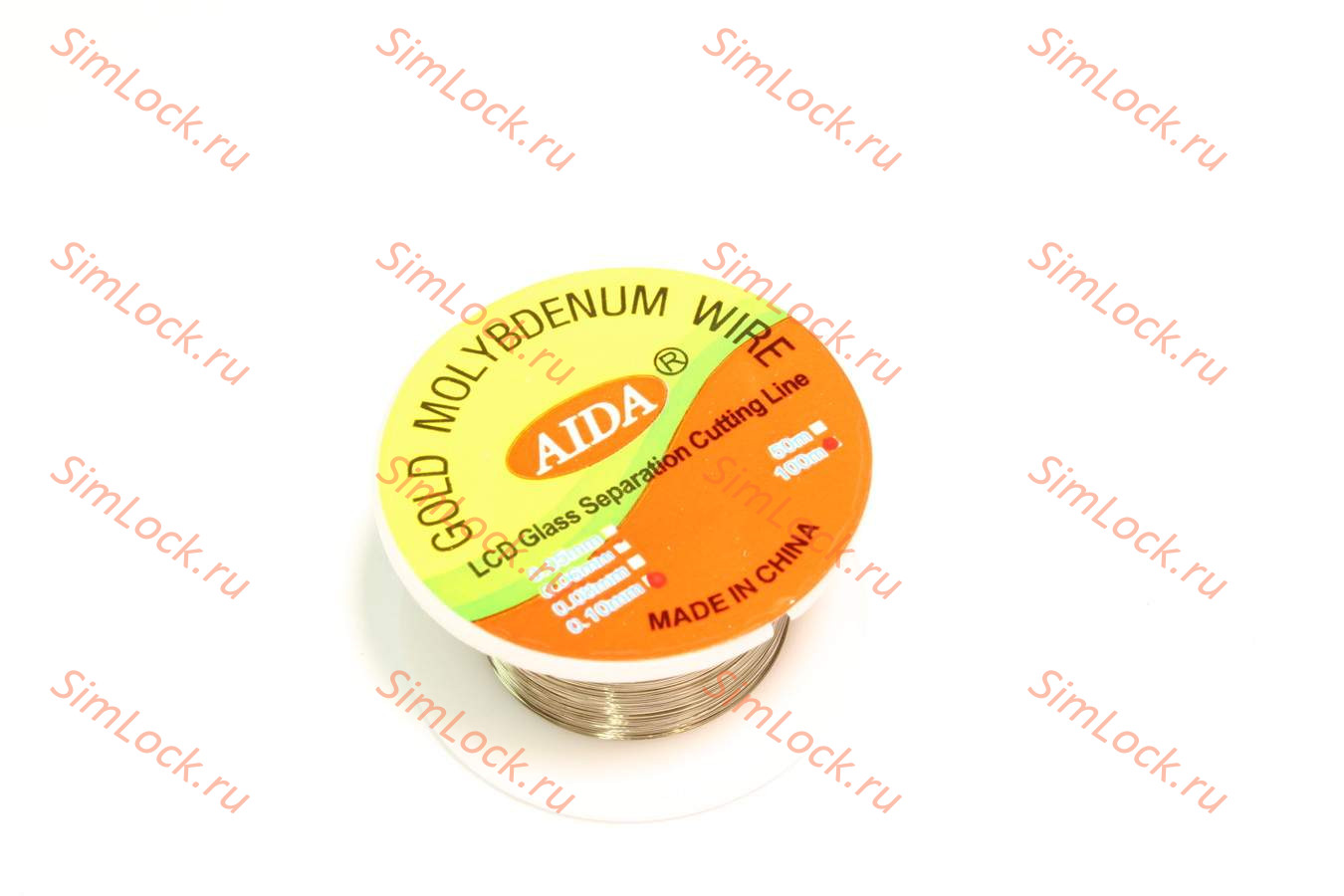 Струна для разборки дисплейных модулей 0.1мм 100м (золото)