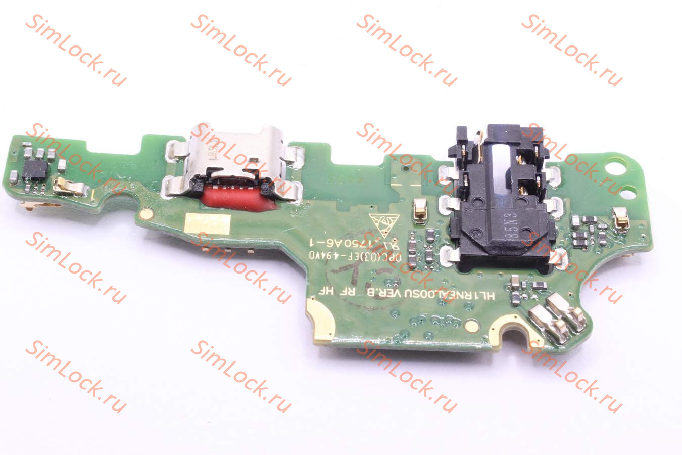 Нижняя плата (шлейф) Huawei Nova 2i, Mate 10 Lite (RNE-L21) с разъемом зарядки, оригинал