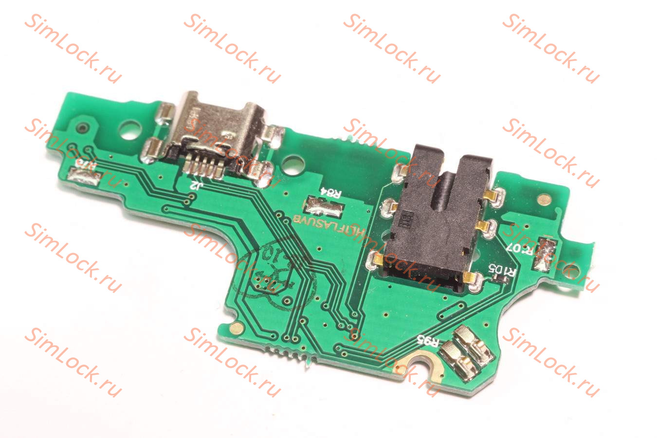 Нижняя плата (шлейф) Huawei Y9 (2018) с разъемом зарядки, К-3