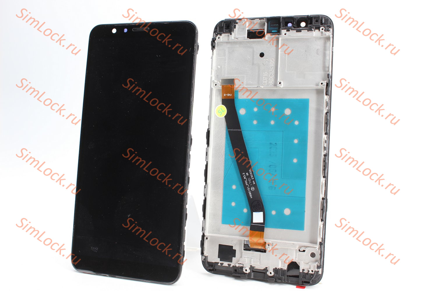 Дисплей Honor 7X (BND-L21), в рамке, черный, К-2