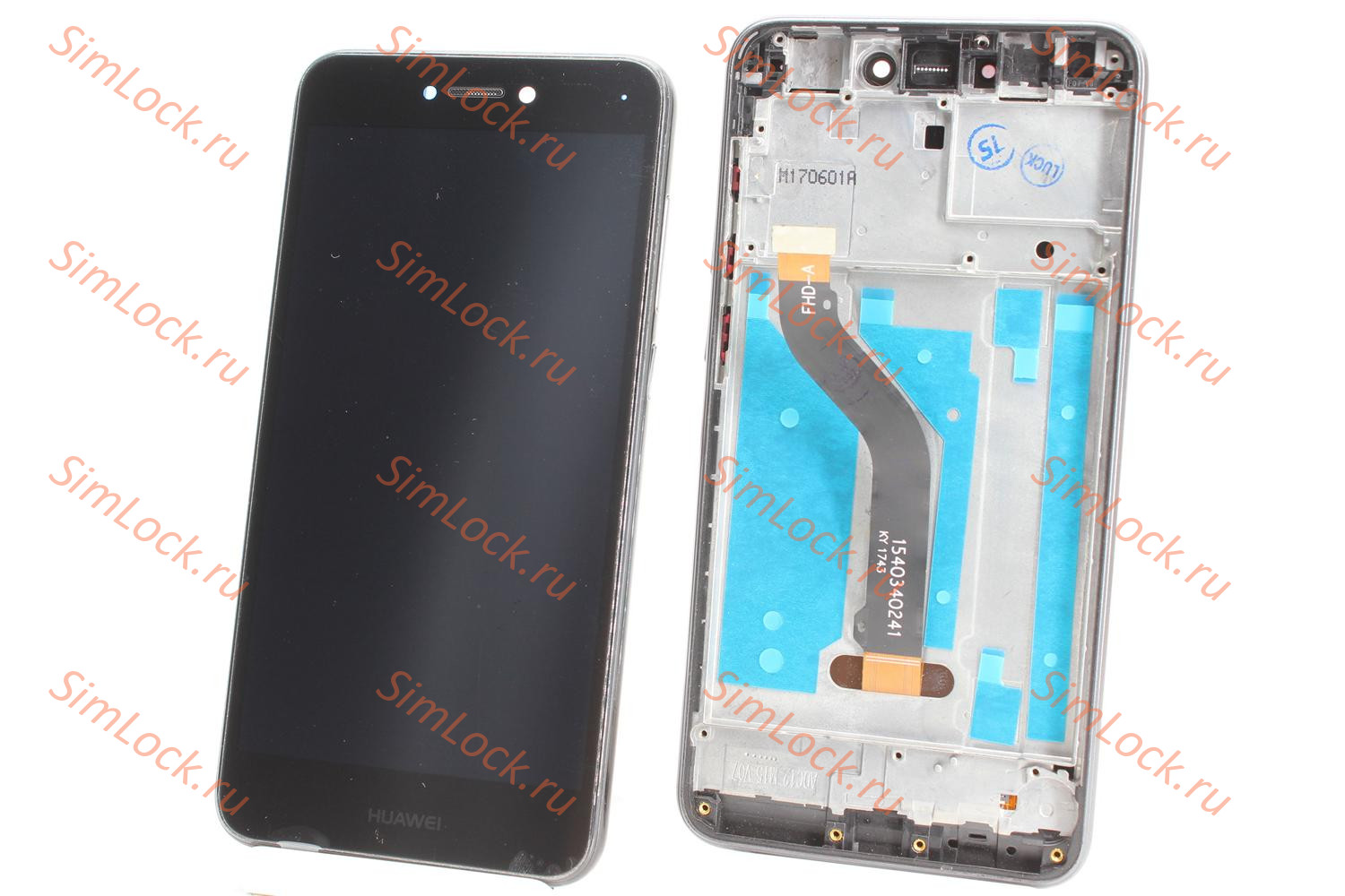 Дисплей Honor 8 Lite (PRA-TL10), в рамке, черный, К-2