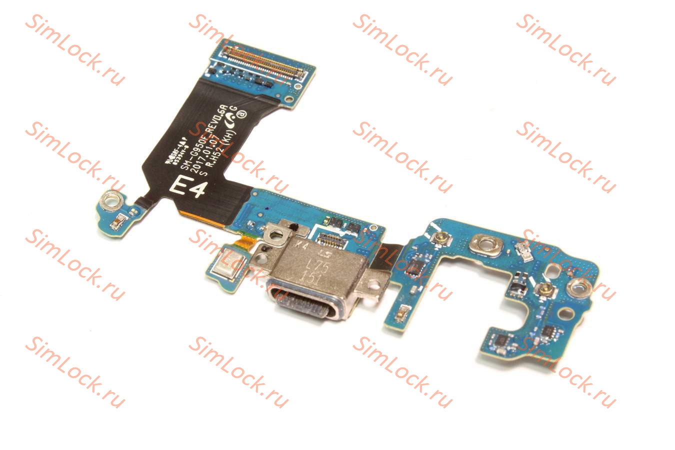 Нижняя плата (шлейф) Samsung G950F Galaxy S8 с разъемом зарядки, К-1