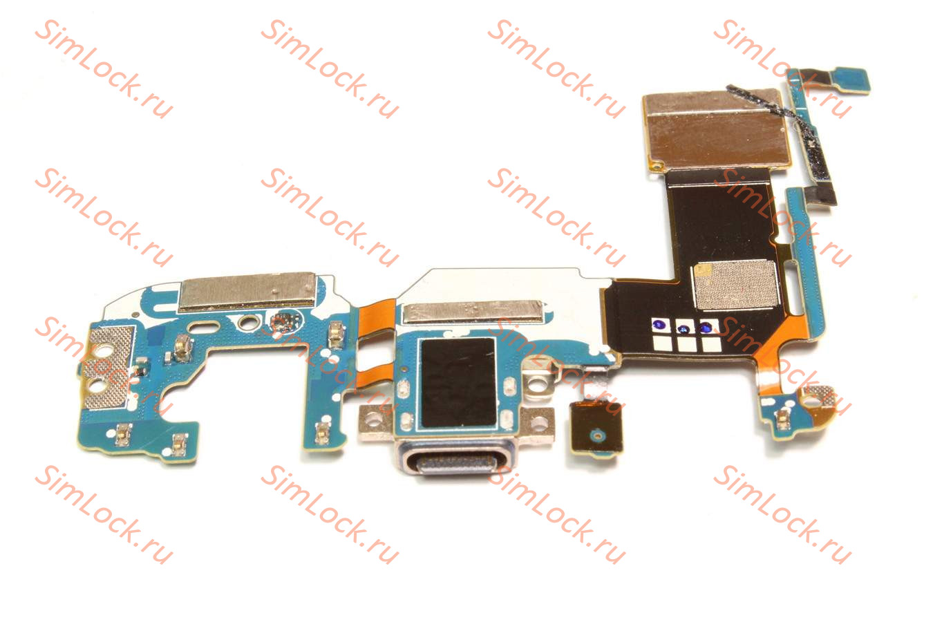 Нижняя плата (шлейф) Samsung G955F Galaxy S8 Plus с разъемом зарядки, К-1