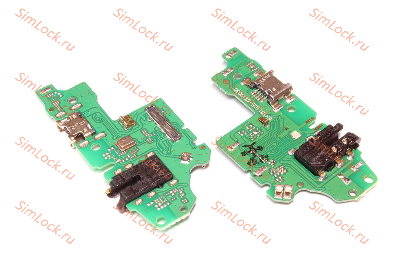 Нижняя плата (шлейф) Huawei P Smart 2019, P Smart Plus (2019) (POT-LX1) с разъемом зарядки, К-4