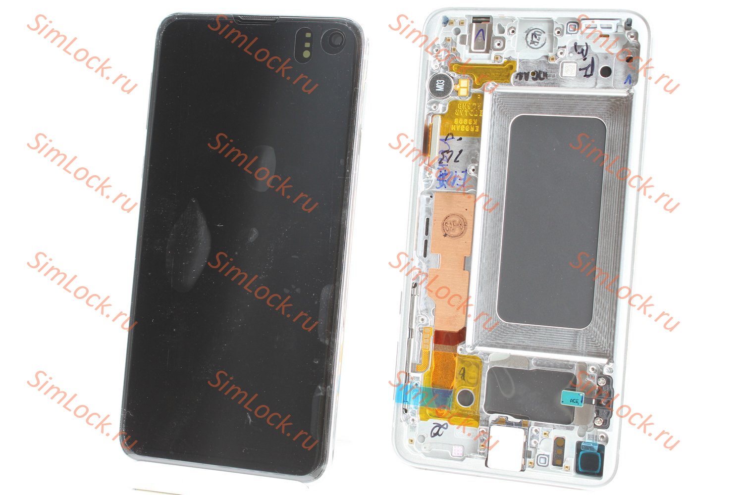 Дисплей Samsung G970F Galaxy S10e, белый, оригинал