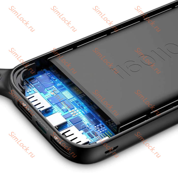 Внешний аккумулятор Baseus Powerful, 20000 мАч, с быстрой зарядкой QC3.0 + PD, белый, PPKC-A02