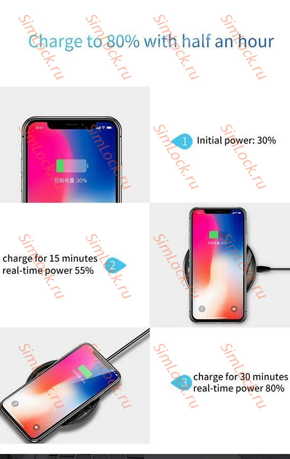 Беспроводное зарядное устройство Baseus Simple Wireless Charger, черный, CCALL-JK01