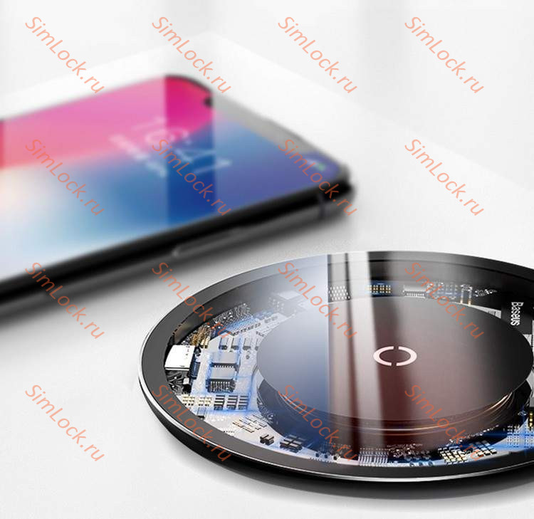 Беспроводное зарядное устройство Baseus Simple Wireless Charger, прозрачный, CCALL-AJK01