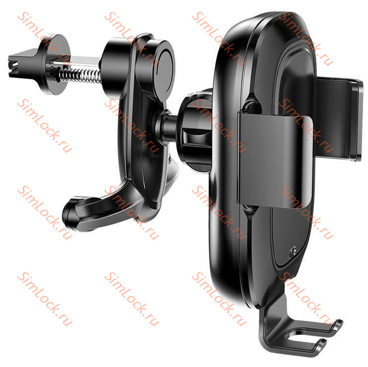 Автомобильный держатель Baseus Smart Vehicle Bracket Wireless Charger, в воздуховод, с беспроводной зарядкой и автофиксацией, WXZN-01