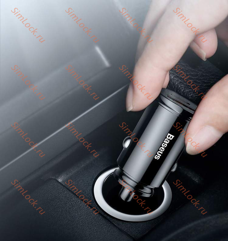 АЗУ Baseus Circular Plastic A+C 30W PPS Car Charger, PD3.0, QC4.0+, SCP, FCP, AFC, черный, CCALL-YS01