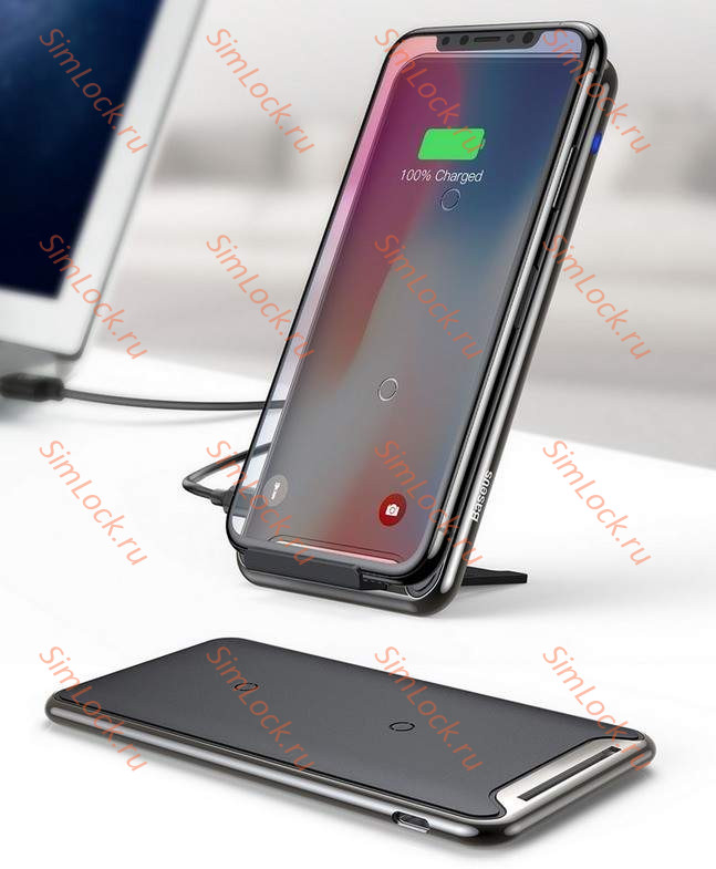 Беспроводное зарядное устройство Baseus Multifunctional Wireless Charging Pad, черный, WXHSD-01