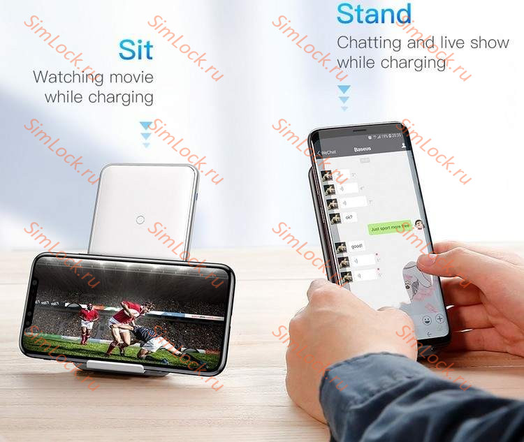 Беспроводное зарядное устройство Baseus Multifunctional Wireless Charging Pad, черный, WXHSD-01